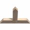 Ekena Millwork Portland Smooth Timber Gable Bracket, Douglas Fir, 36"W x 24"H x 3 1/2"D x 5 1/2"F, 16/12 Pitch GBW036X24X0406POR00SDF - alternate 3